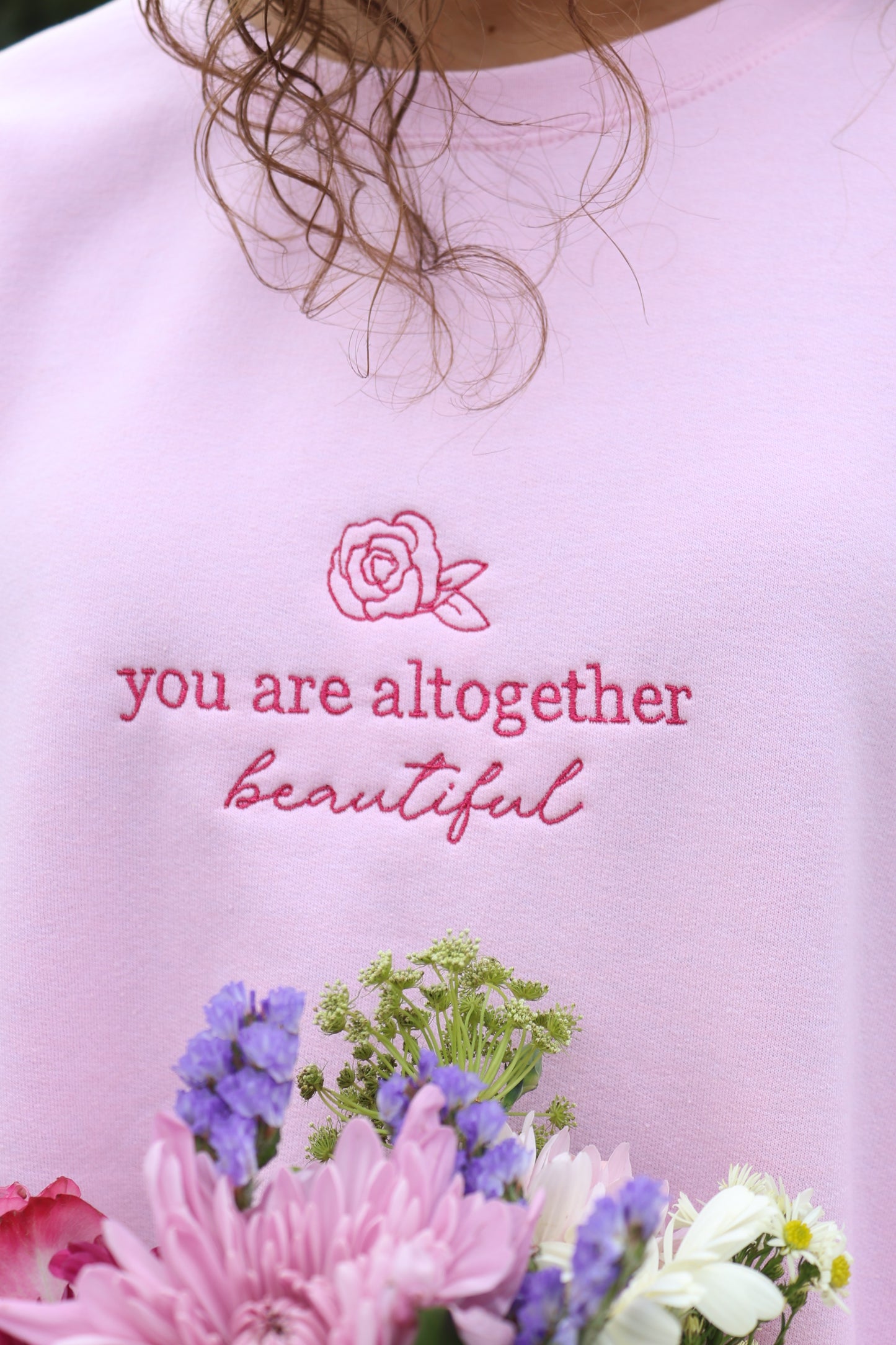 Altogether Beautiful Embroidered Crewneck