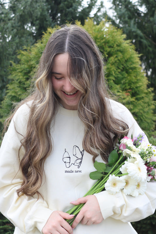 Made New Embroidered Crewneck