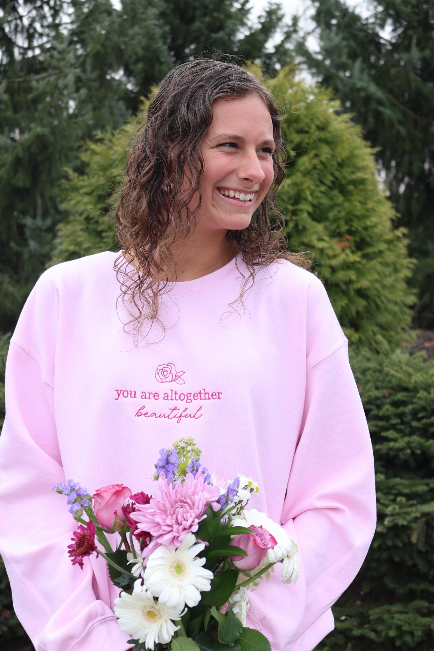 Altogether Beautiful Embroidered Crewneck