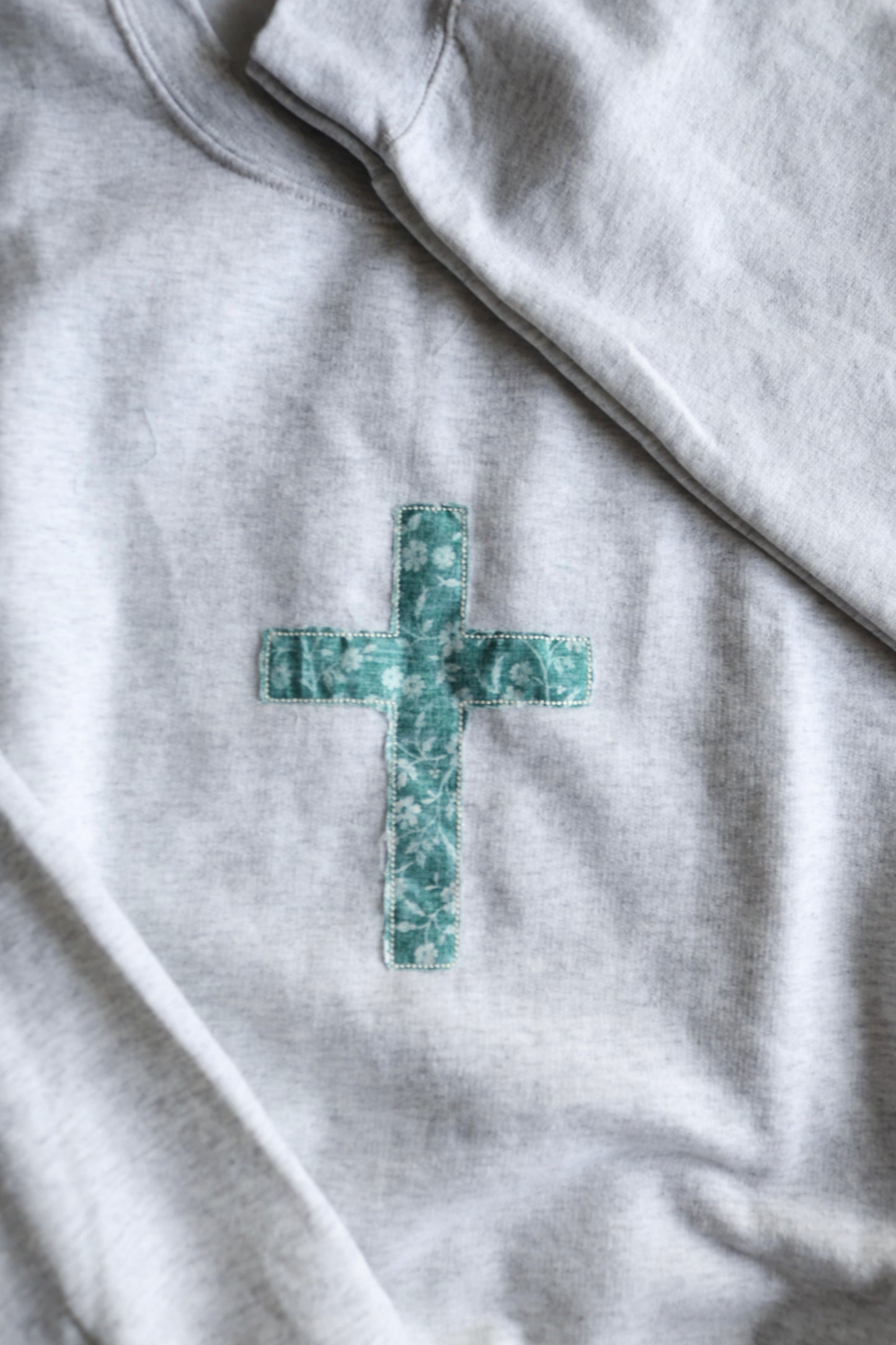 Ash Grey Cross Crewneck - 2XL