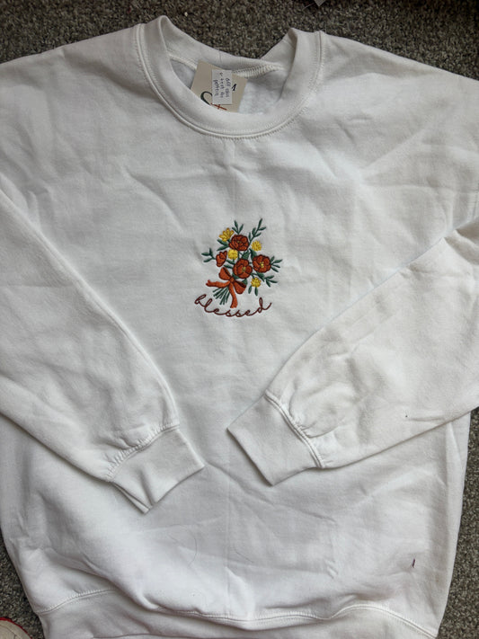 Blessed Embroidered Crewneck - M