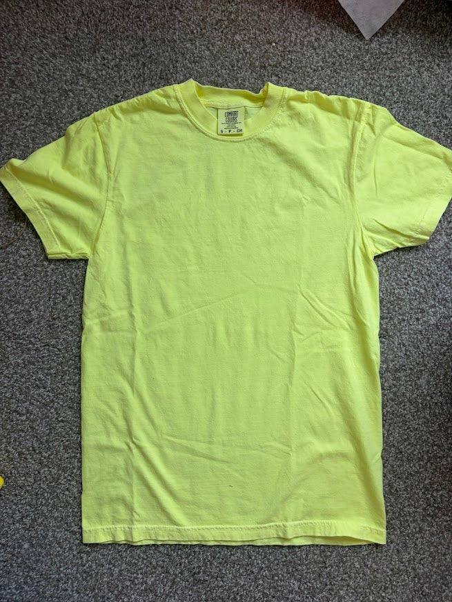 Neon Yellow Blank Tee