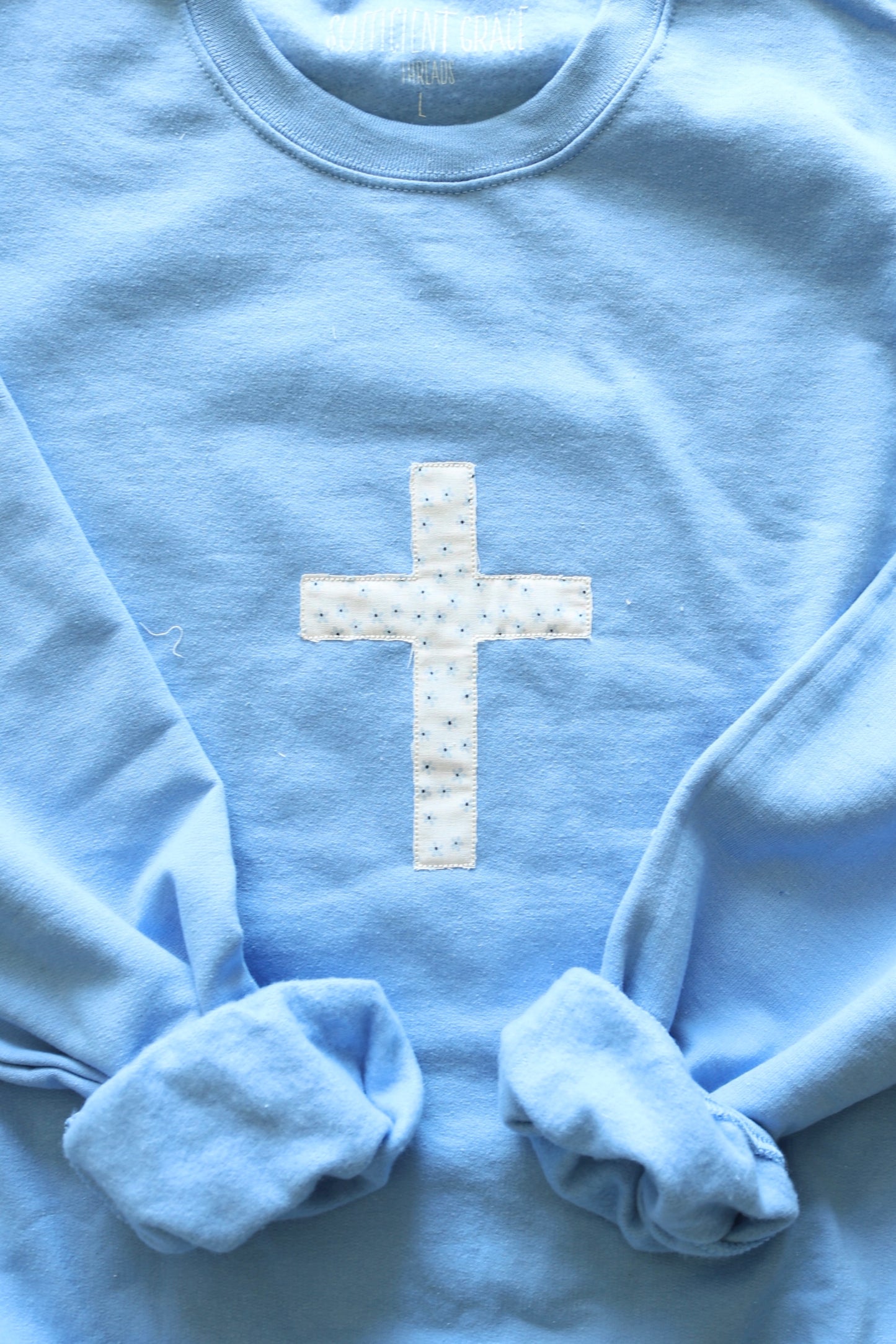 Carolina Blue Cross Crewneck - L