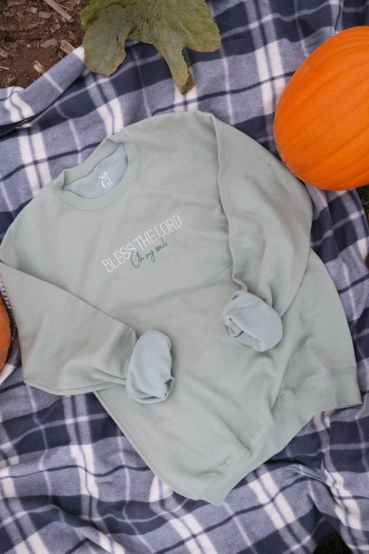 Bless the Lord Embroidered Crewneck