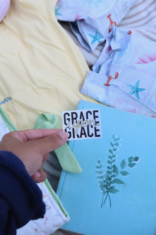 Grace Upon Grace Sticker