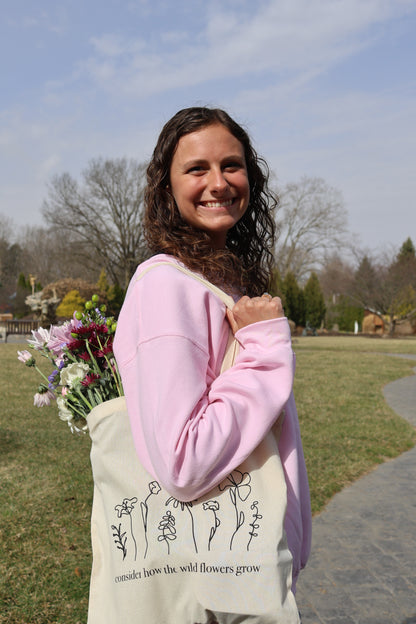 Consider the Wildflowers Tote Bag