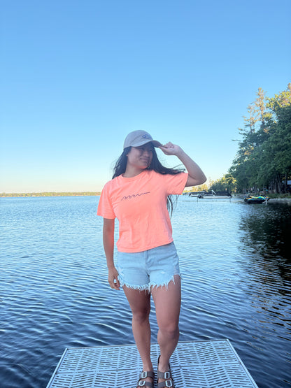 Calms the Storm Boxy Embroidered Tee