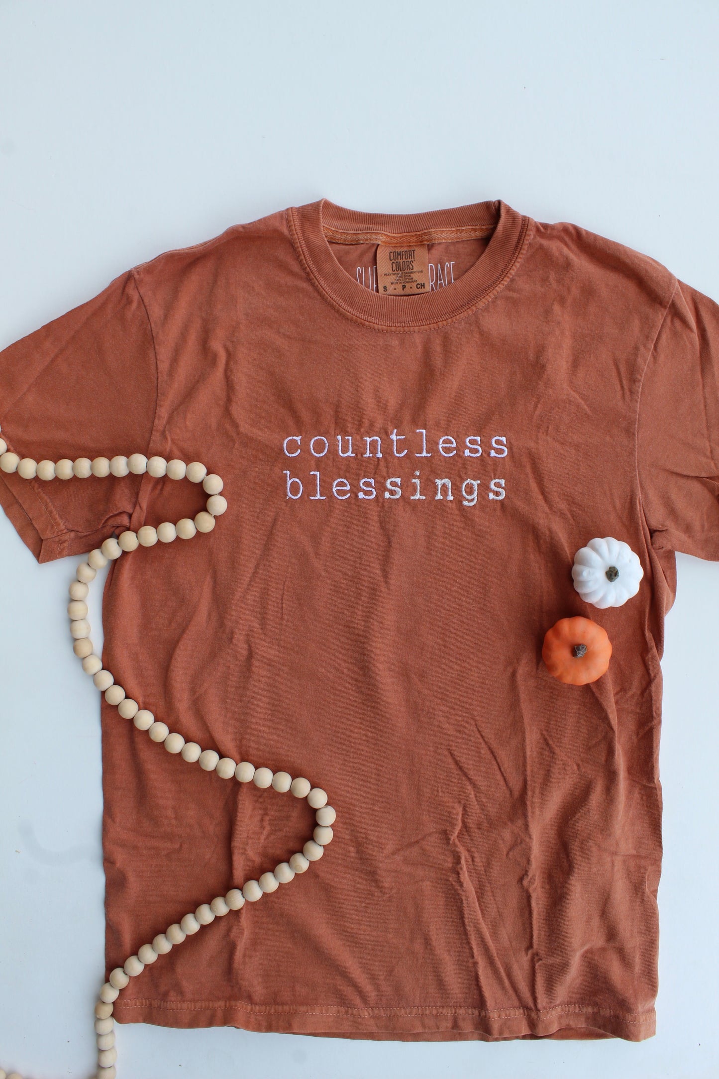 Countless Blessings Embroidered Tee