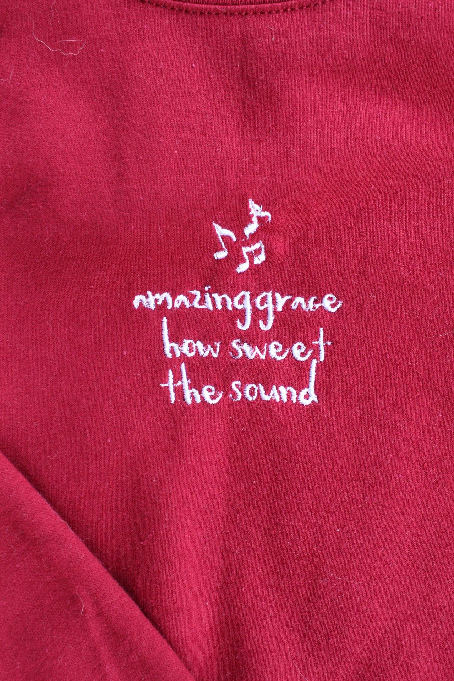 Amazing Grace Embroidered Crewneck