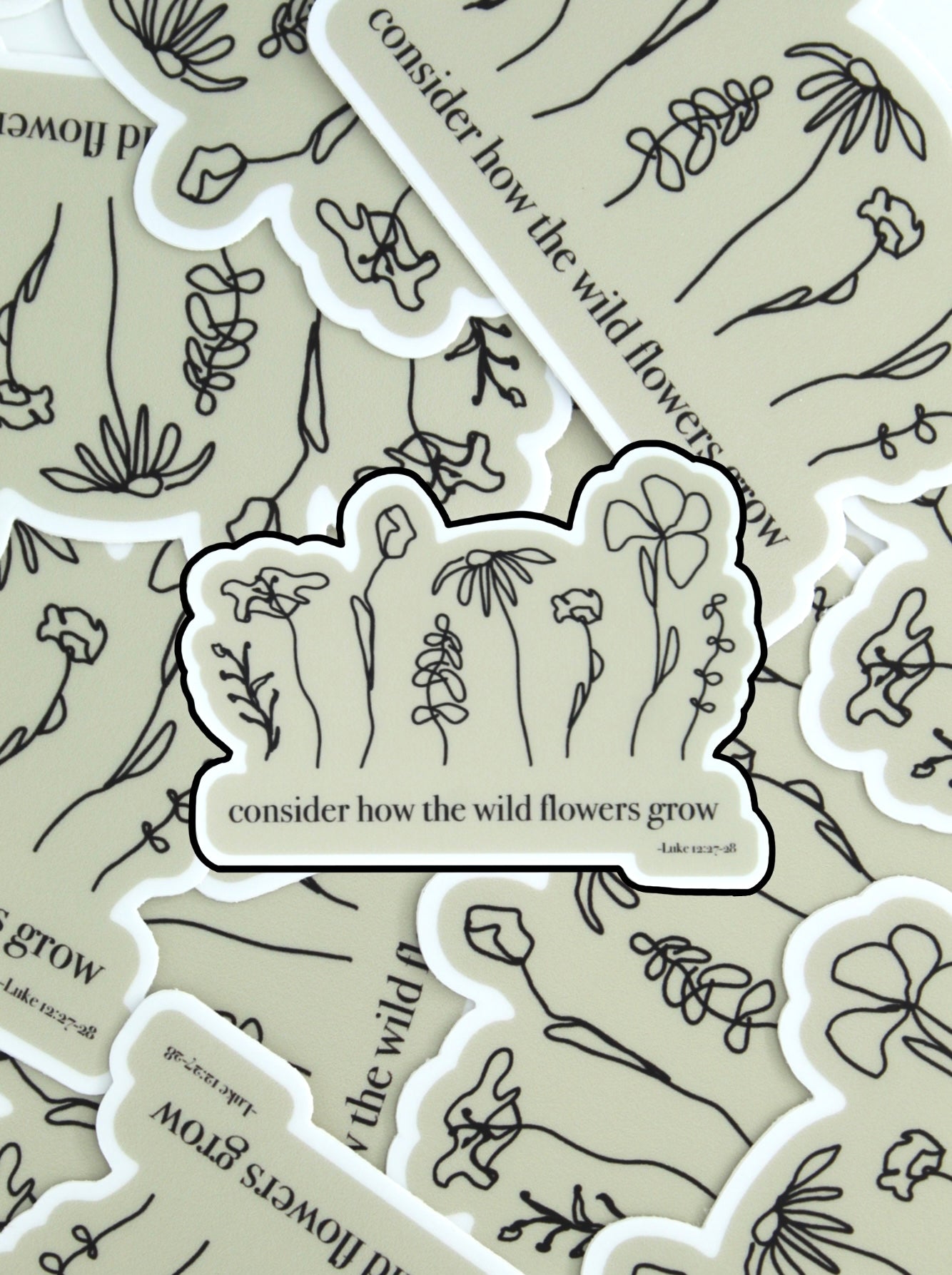 Consider the Wildflowers Sticker