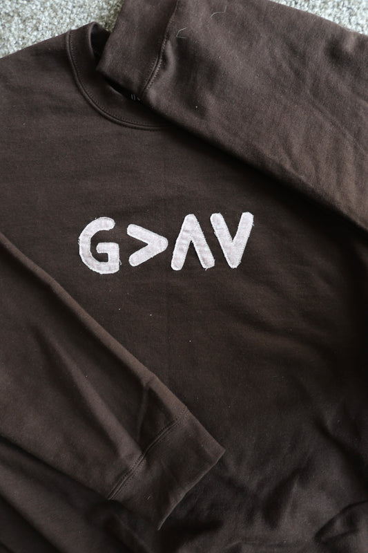 Dark Chocolate G>∧∨ Crewneck - M