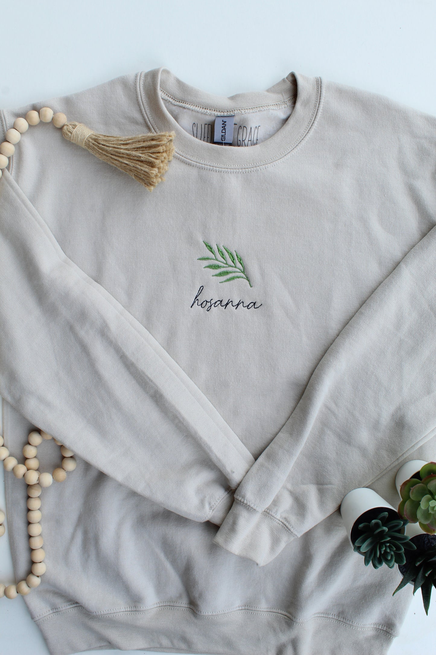 Hosanna Embroidered Crewneck