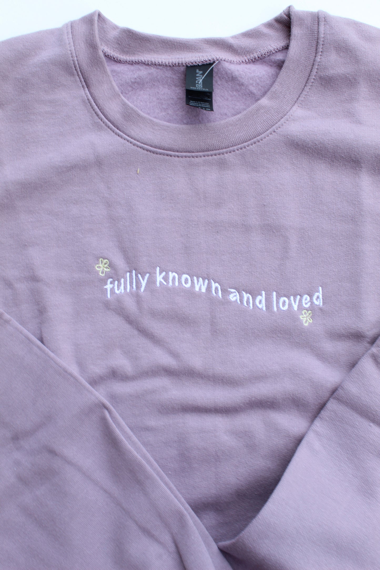 Fully Known and Loved Embroidered Crewneck