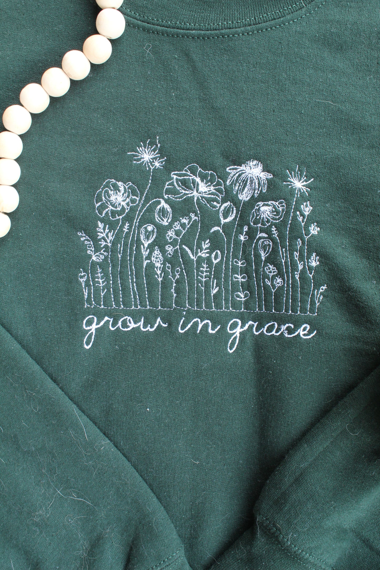 Grow in Grace Embroidered Crewneck