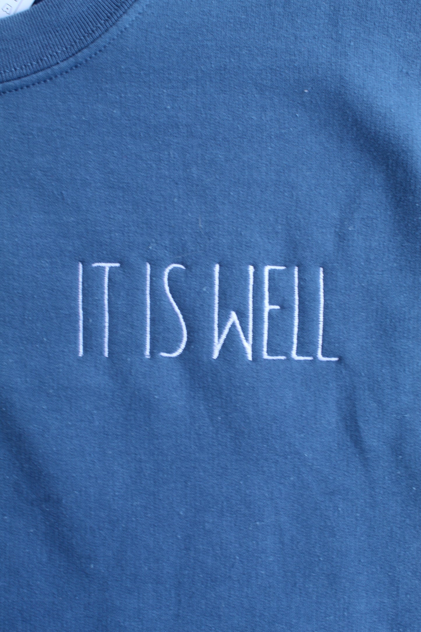 It Is Well Embroidered Crewneck