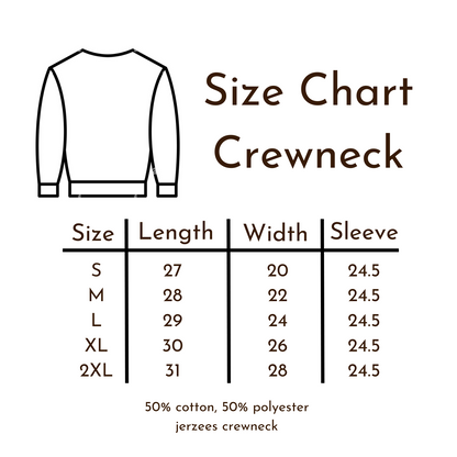 Courage Dear Heart Embroidered Crewneck
