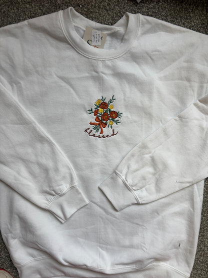 Blessed Embroidered Crewneck - M