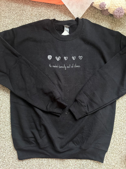 Beauty out of Chaos Embroidered Crewneck - M
