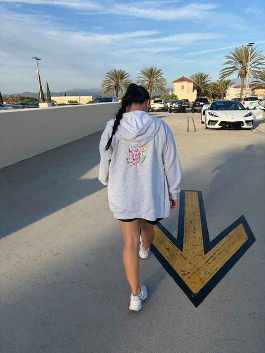 What a Friend We Have Zip-Up Hoodie