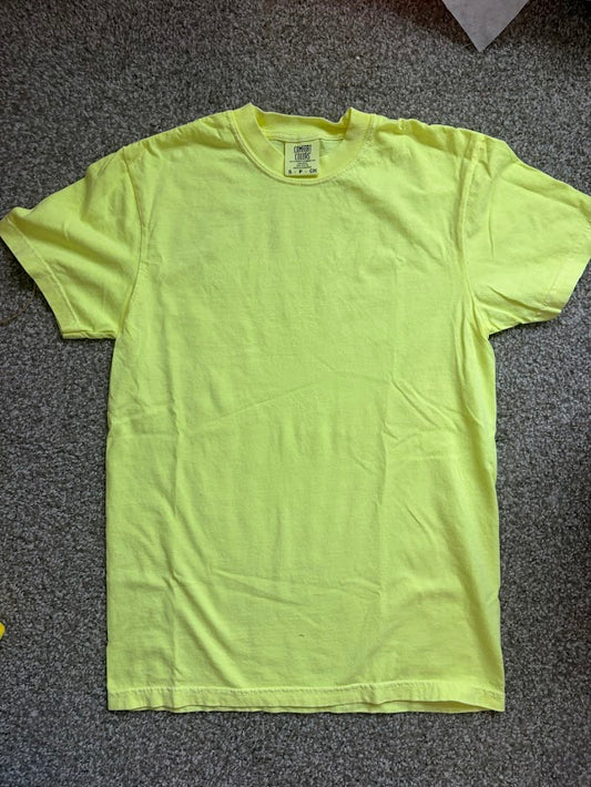 Neon Yellow Blank Tee