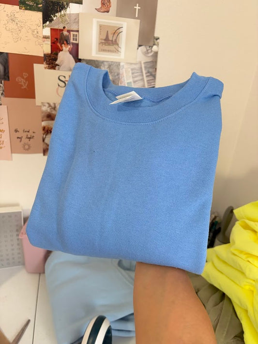 Carolina Blue Blank Crewneck - L