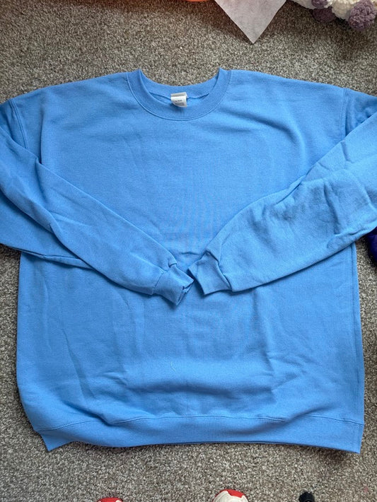 Carolina Blue Blank Crewneck - L