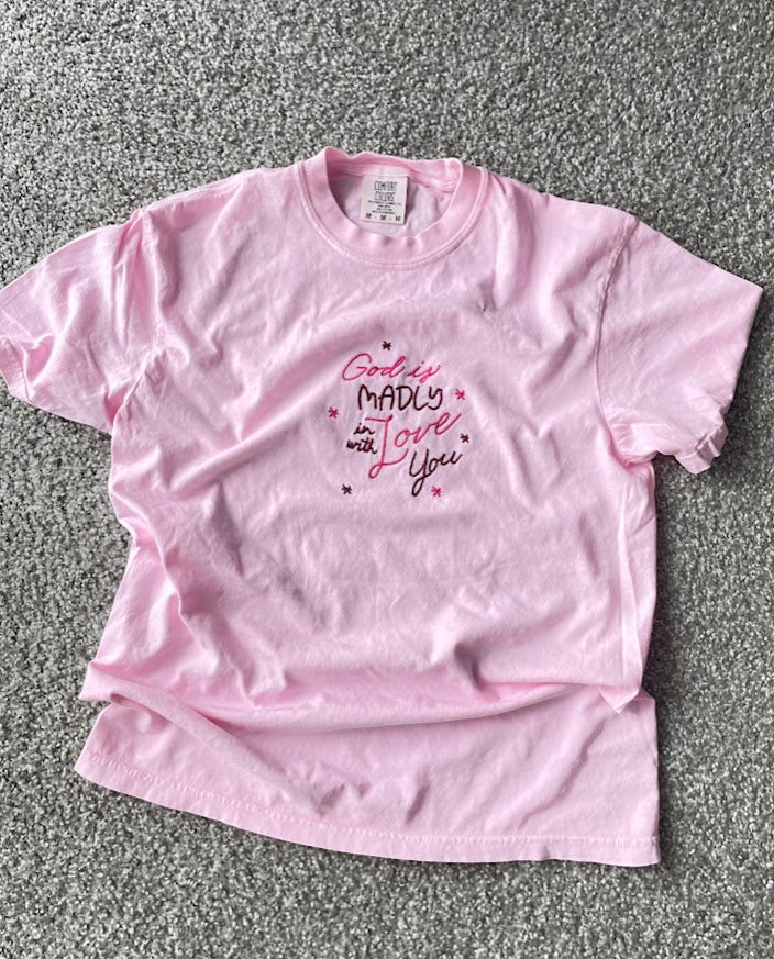 Madly in Love Embroidered Tee