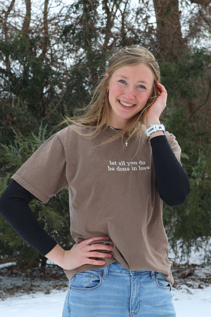 Let All You Do Embroidered Tee