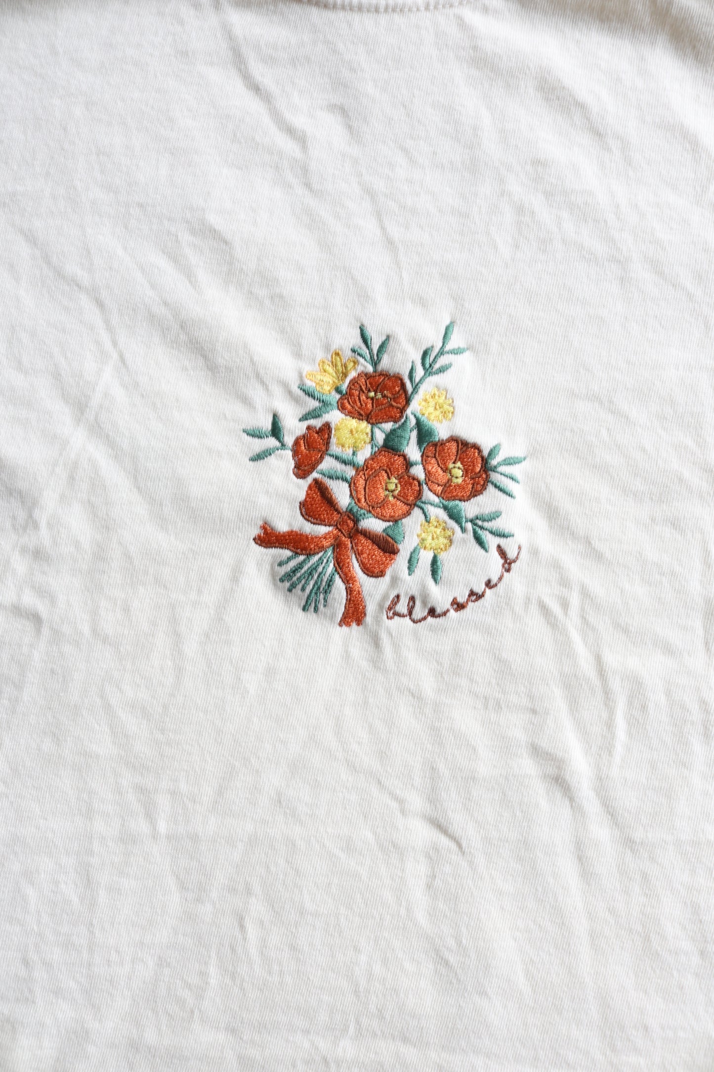 Blessed Embroidered Tee - M