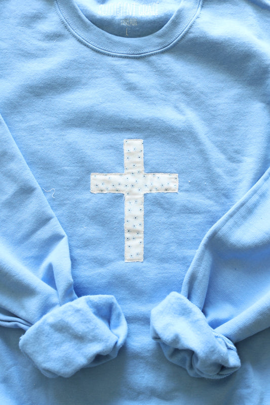 Carolina Blue Cross Crewneck - L