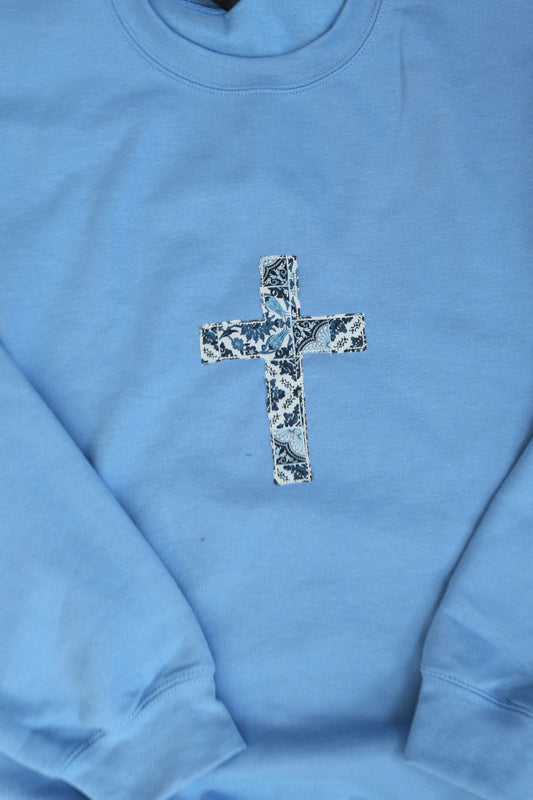 Carolina Blue Cross Crewneck - L