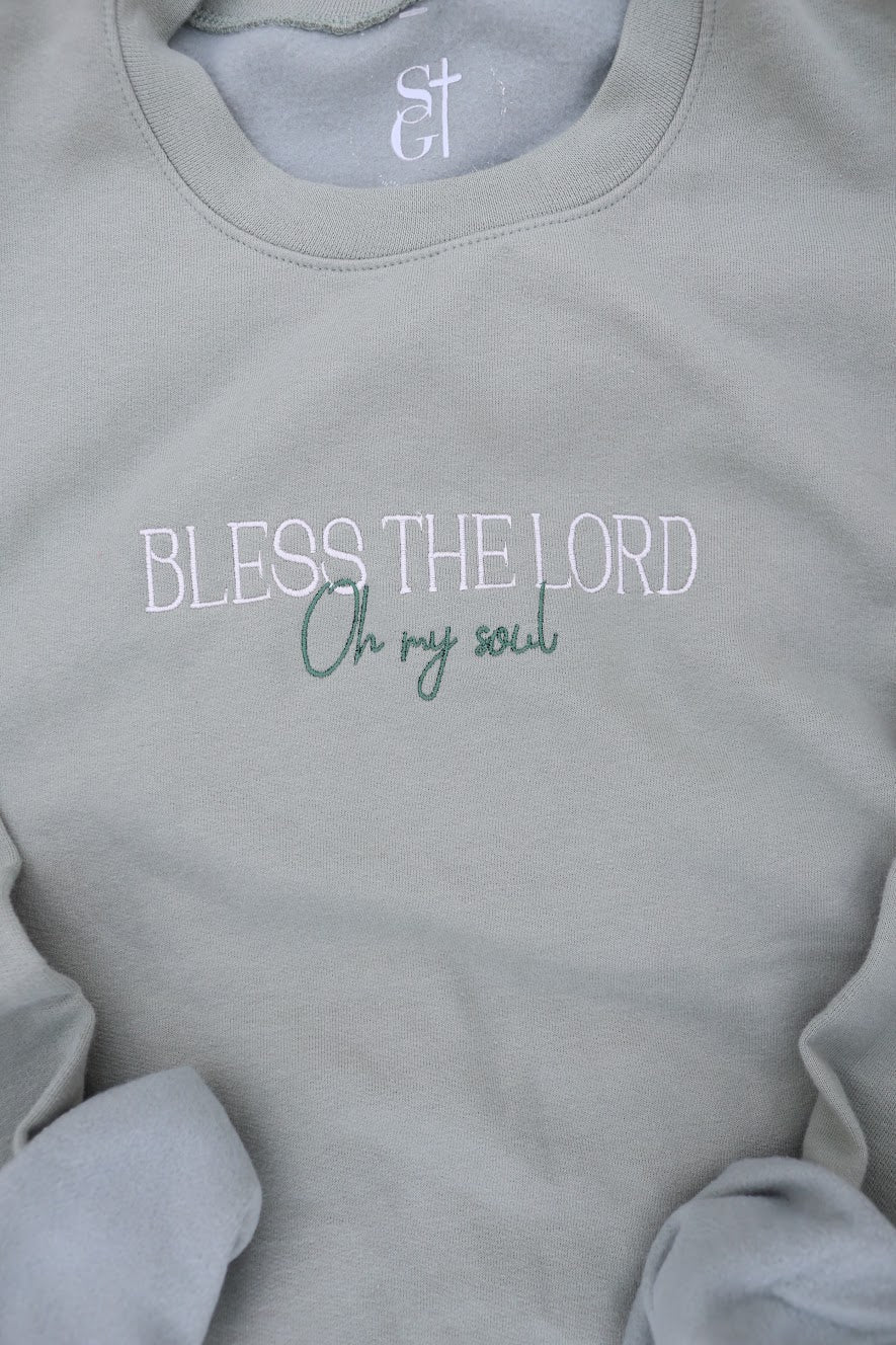Bless the Lord Embroidered Crewneck