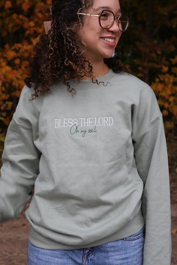 Bless the Lord Embroidered Crewneck
