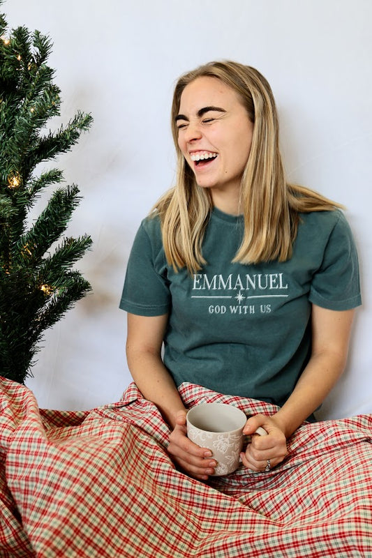 Emmanuel Embroidered Tee