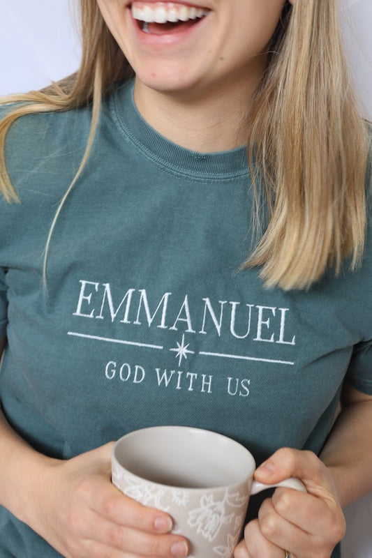 Emmanuel Embroidered Tee