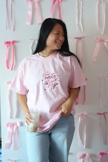 Madly in Love Embroidered Tee