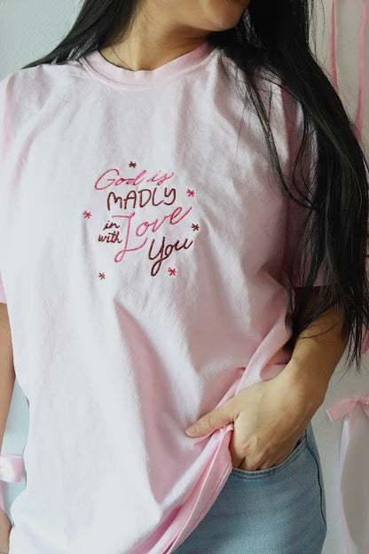 Madly in Love Embroidered Tee