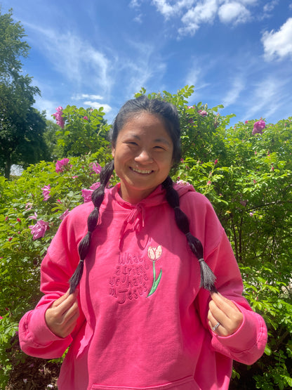 What a Friend We Have Embroidered Hoodie