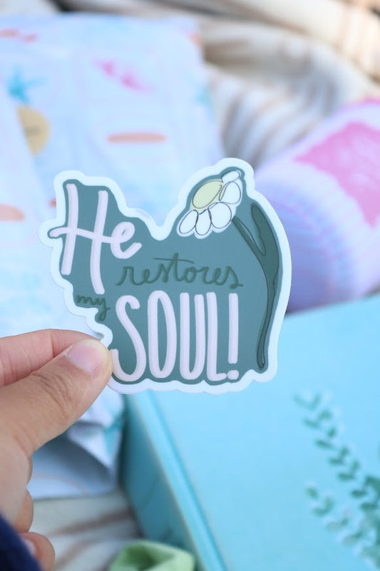 He Restores my Soul Sticker