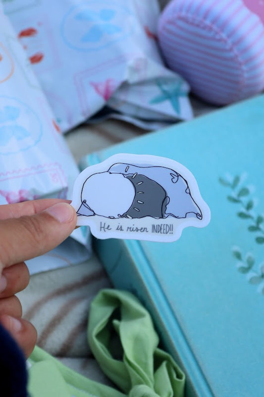 He is Risen INDEED Sticker
