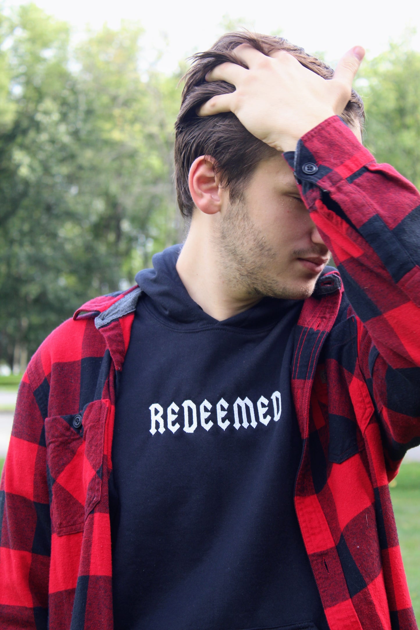 Redeemed Embroidered Hoodie