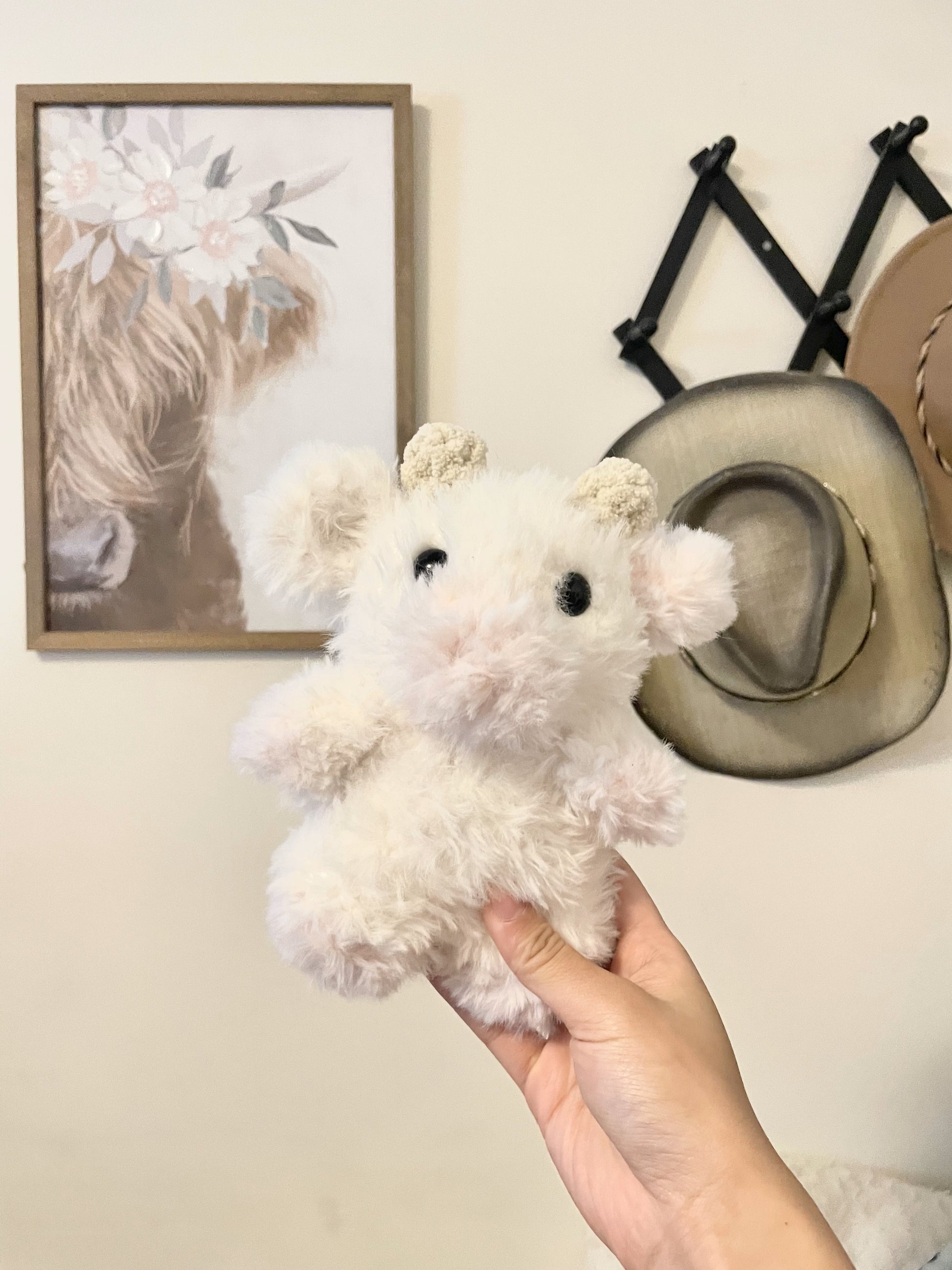 Crocheted Fluffy Moos – Sufficient Grace Threads